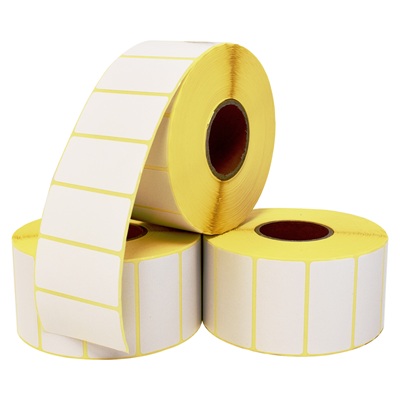 1 x Roll of 2000 White Direct Thermal Labels 2x1